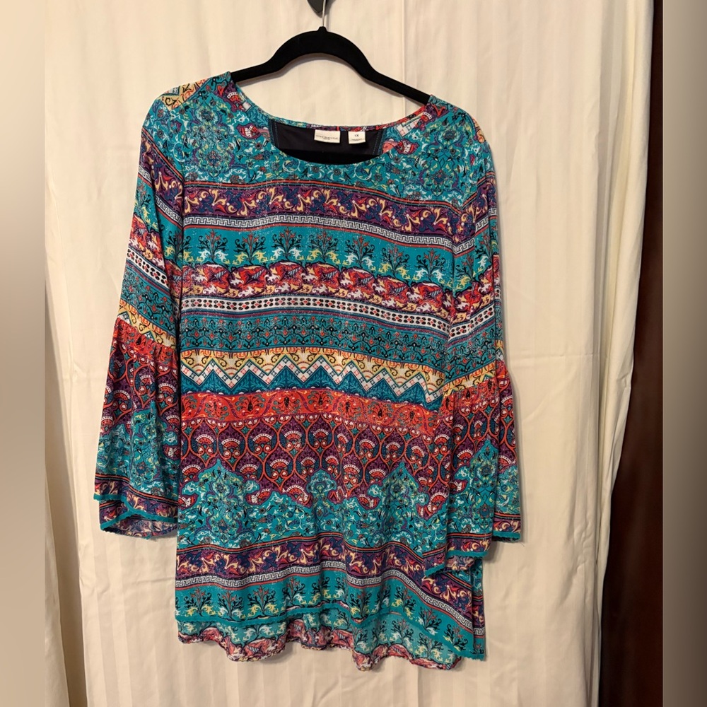 Westbound Multicolor Patterned Women's Blouse - image 1